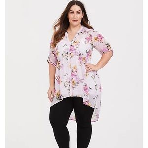 Torrid ~ Chiffon Hi-Low Tunic Top ~ Size 3